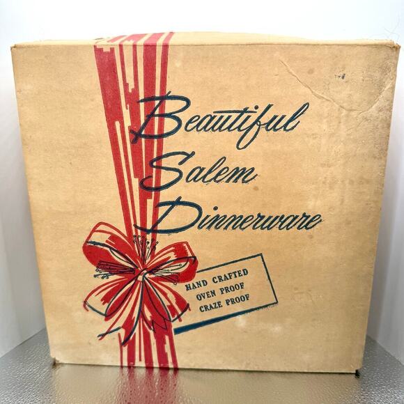 VTG NOS Salem 4 Piece Place Setting for One White/Silver Translucent China Japan - Picture 9 of 11